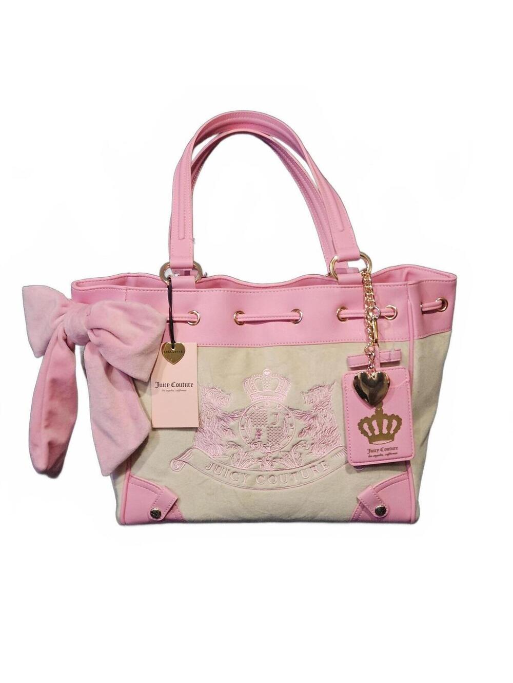 Juicy Couture Viral Scottie Dogs Daydreamer Tote Pink Sandstone NWT Hard to Find
